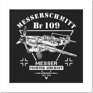 Messerschmitt Bf 109 German Fighter Posters and Art